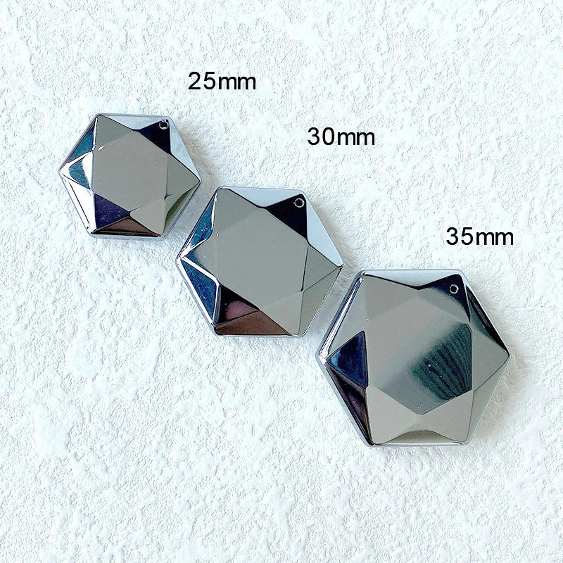 Hexagonal Star Terahertz Energy Lose Weight Necklace Handmade Jewelry Vintage Stone Pendant Necklace for Women or Men