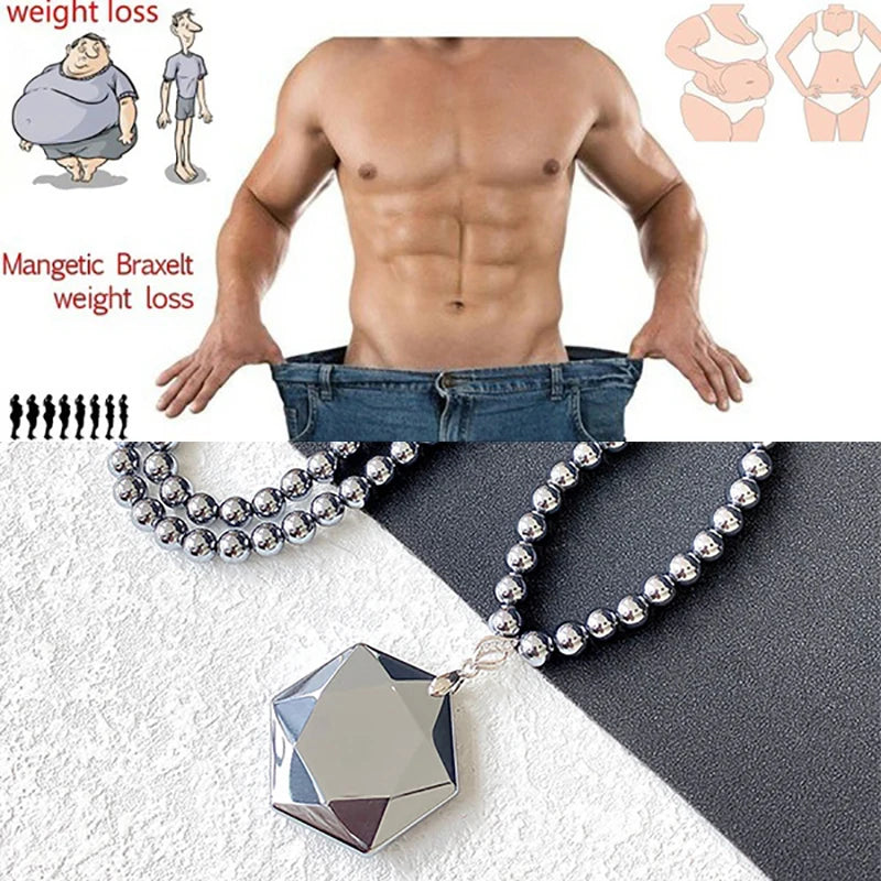 Hexagonal Star Terahertz Energy Lose Weight Necklace Handmade Jewelry Vintage Stone Pendant Necklace for Women or Men