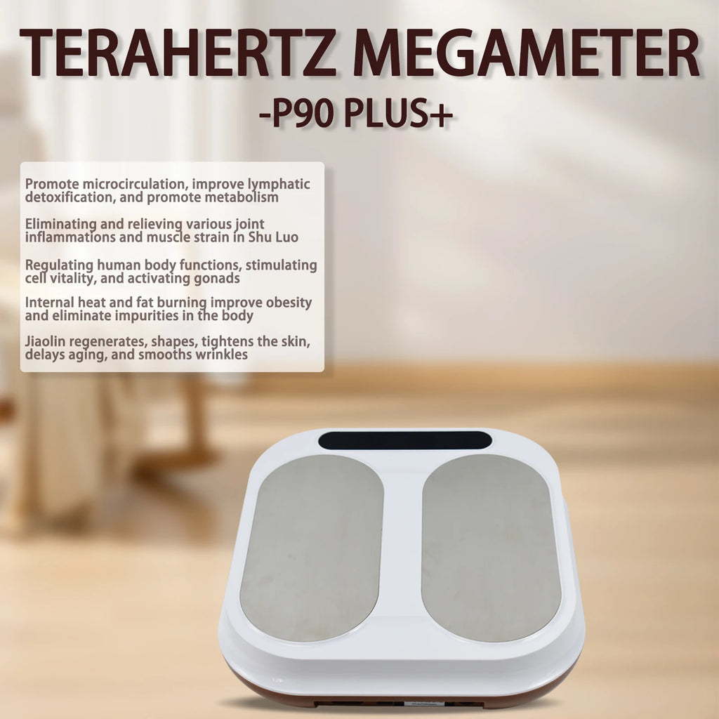 Tera-P90 Terahertz Professional Bioenergetic Foot Massager for Enhanced Blood Circulation and Cell Activation with Heated Therapy Function