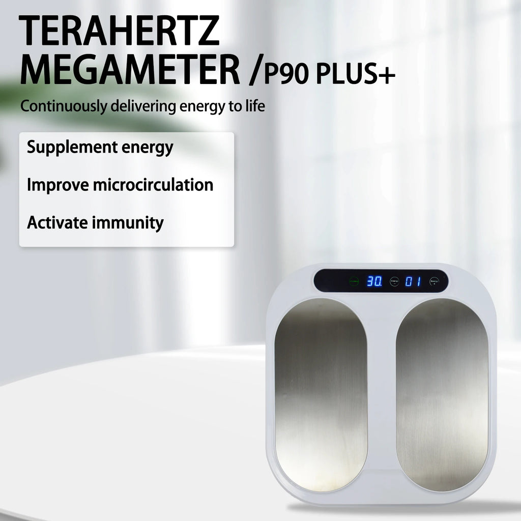 Tera-P90 Terahertz Professional Bioenergetic Foot Massager for Enhanced Blood Circulation and Cell Activation with Heated Therapy Function