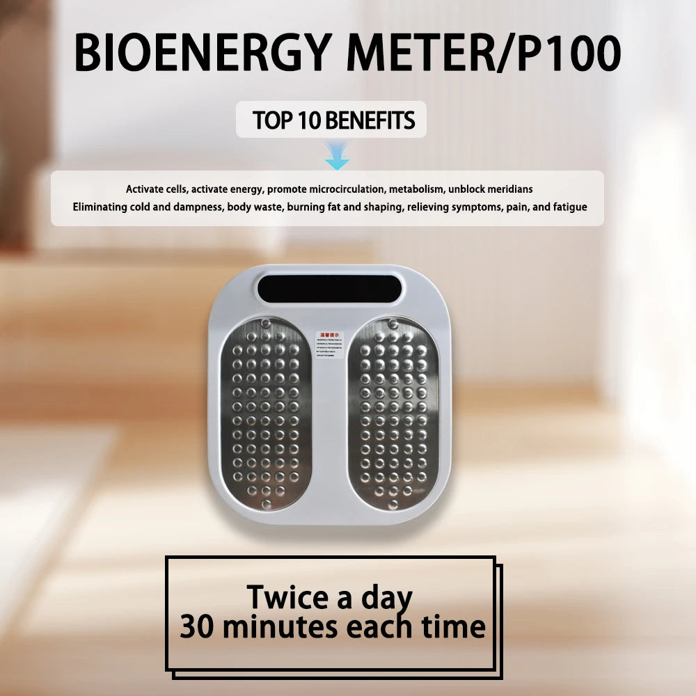 New Launch Terahertz P100 P90 plus Foot Massager PEMF Energy Meter Device Frequency Healing Blood Circulation Massager Device